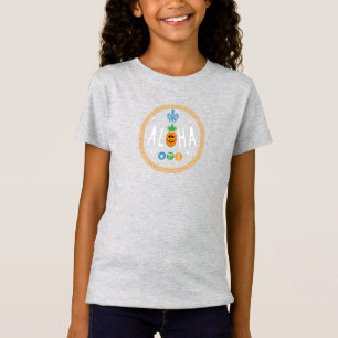 Aloha Pineapple Design - Girls' Fine Jersey T-Shir T-Shirt