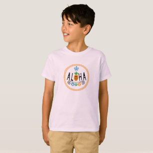 Aloha Pineapple Design - Kids' Basic T-Shirt