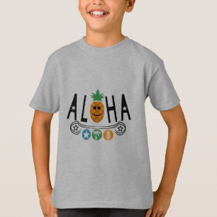 Aloha Pineapple Design - Kids' Basic T-Shirt