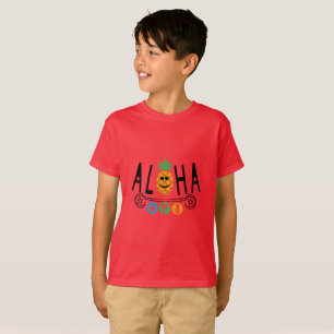 Aloha Pineapple Design - Kids' Basic T-Shirt