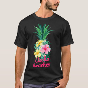 Aloha pineapple flowers aloha hawaii vintage T-Shirt
