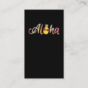 Aloha Pineapple Hawaii Surfer Holiday Business Card