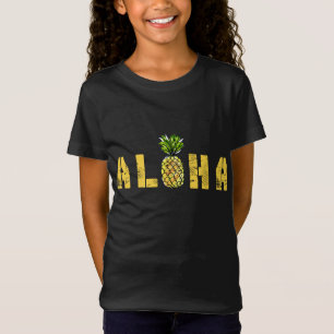 Aloha Pineapple Hawaii Vintage Tropical Fruit Summ T-Shirt