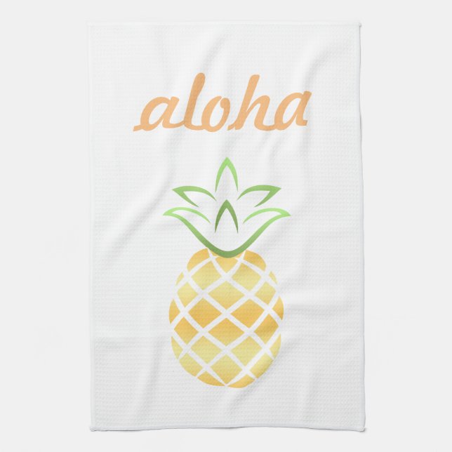 Aloha Pineapple Kitchen Towel (Vertical)