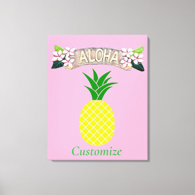 Aloha Pineapple Thunder_Cove Canvas Print (Front)