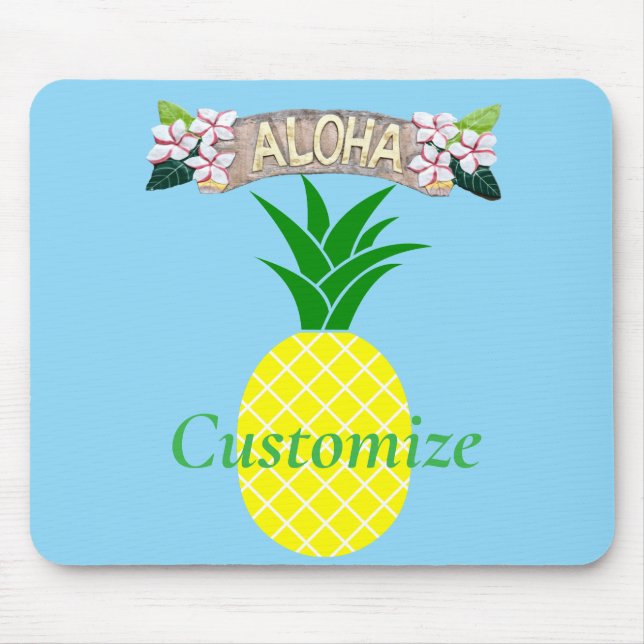 Aloha Pineapple Thunder_Cove Mouse Mat (Front)
