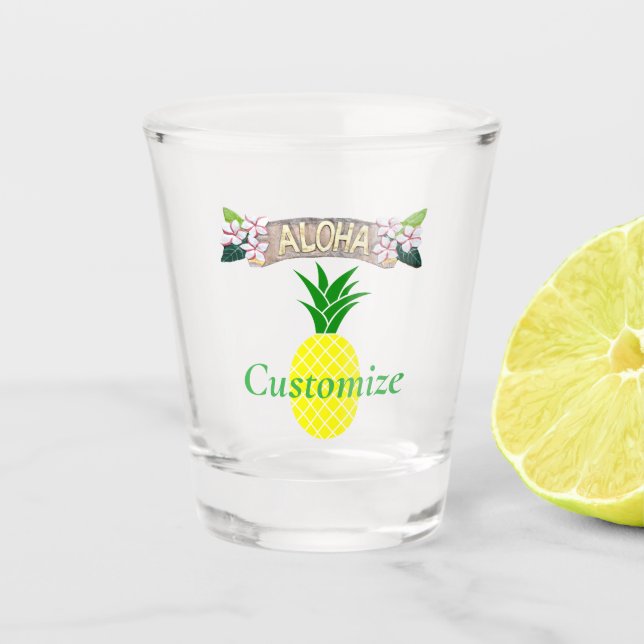 Aloha Pineapple Thunder_Cove Shot Glass (Front)