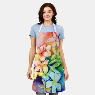 Aloha Plumeria Blossoms Apron