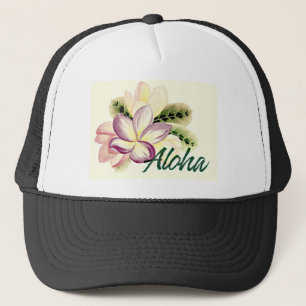 Aloha Plumeria Trucker Hat