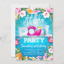 Aloha Pool Party Birthday