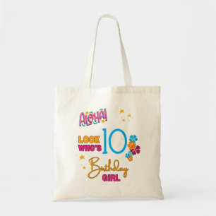 Aloha Pool Summer Birthday Party Colorful Theme Tote Bag