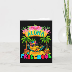 Aloha Preschool Pineapple Hawaii Back To School Ki Card