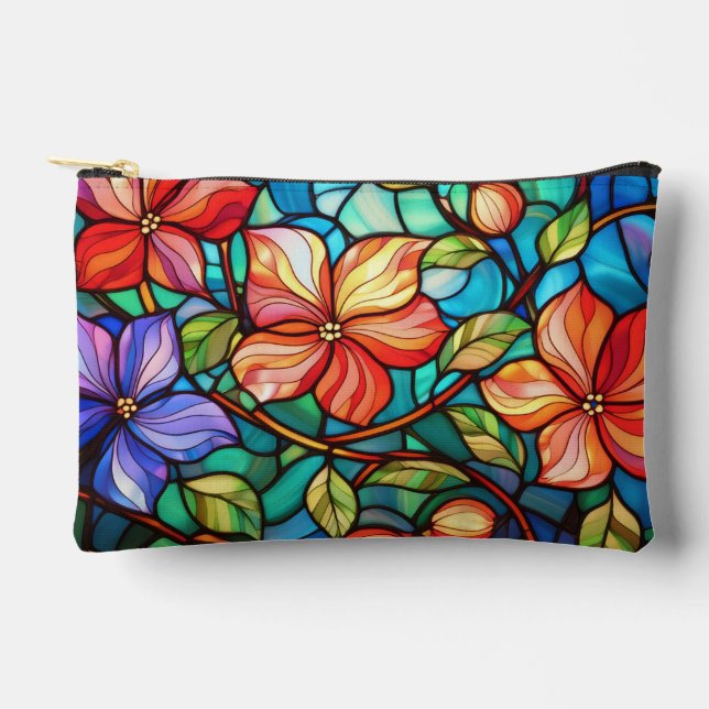 Aloha print pattern accessory pouch (Front)