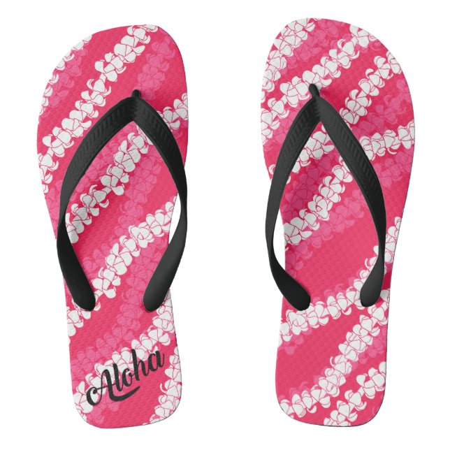 Aloha print slippers - flip flops (Footbed)