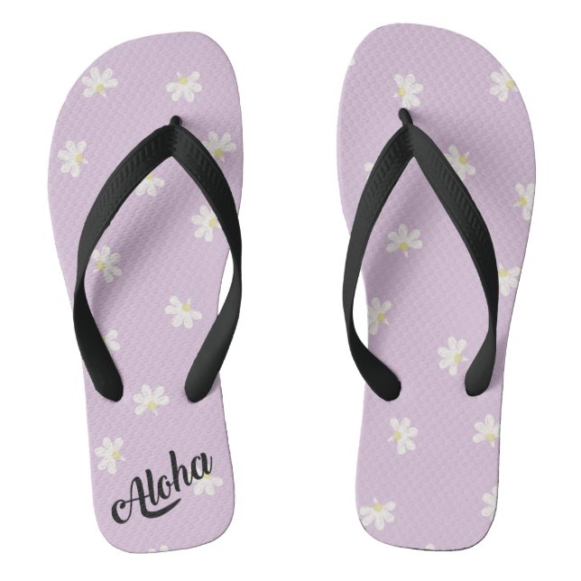 Aloha print slippers - flip flops (Footbed)