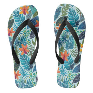 Aloha print slippers - flip flops