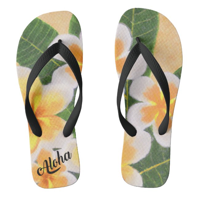 Aloha print slippers - flip flops (Footbed)
