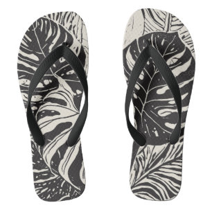 Aloha print slippers - flip flops