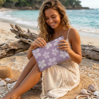 Aloha print tropical cowrie shell