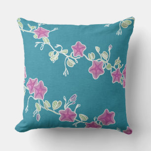 Aloha print Tropical throw pillow