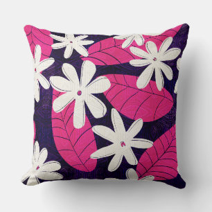 Aloha print Tropical throw pillow