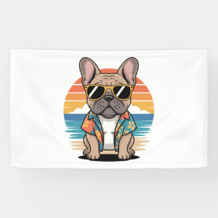 Aloha Pup – Cool French Bulldog Beach Vibes Banner