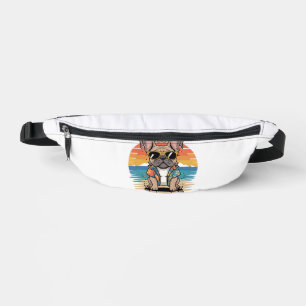 Aloha Pup Cool French Bulldog Beach Vibes Bum Bags