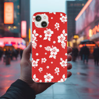 Aloha Red Classic Hawaiian Seamless Pattern