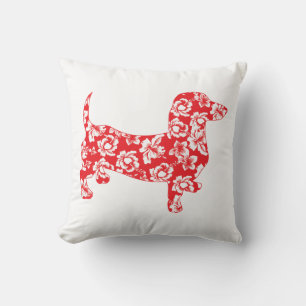 Aloha Red Doxies Cushion