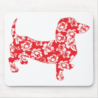 Aloha Red Doxies Mouse Mat