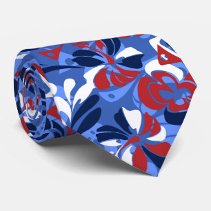 Aloha Revolution Hawaiian Hibiscus Two-sided Print Tie