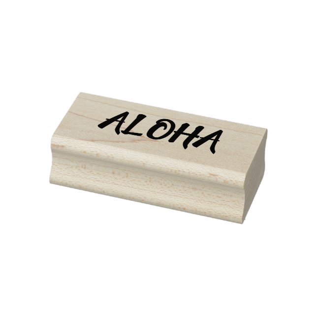 Aloha rubber stamp, hawaiian stamp, summer stamp (Stamp)