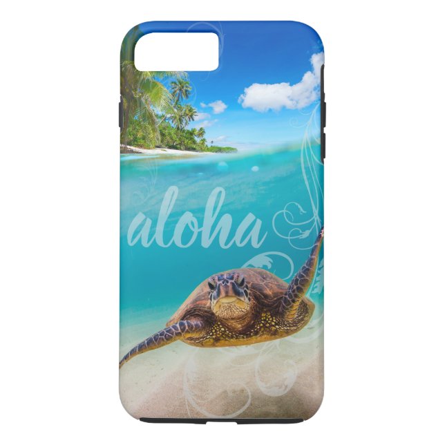 Aloha Sea Turtle iPhone 7 Plus Case (Back)