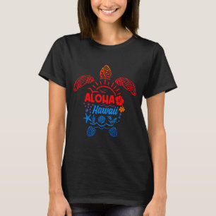 Aloha sea turtle tropical hawaii summer beach T-Shirt