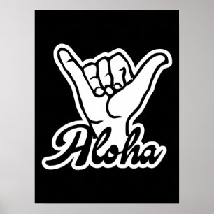 Aloha Shaka Hand, Hang Loose Poster