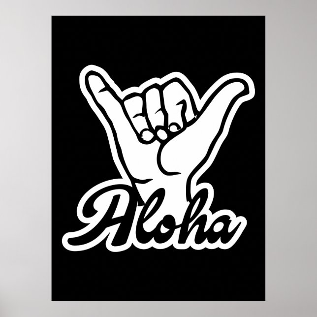 Aloha Shaka Hand, Hang Loose sign (Front)