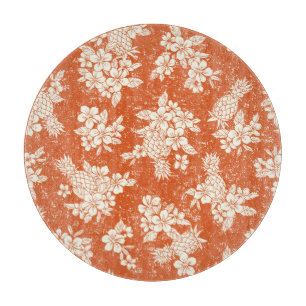 Aloha Spirit: Hibiscus-Pineapple Harmony. Cutting Board