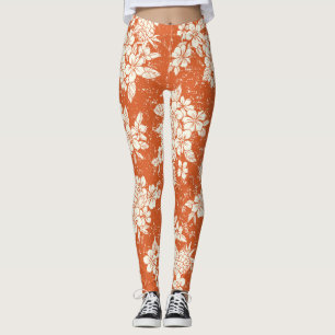Aloha Spirit: Hibiscus-Pineapple Harmony. Leggings