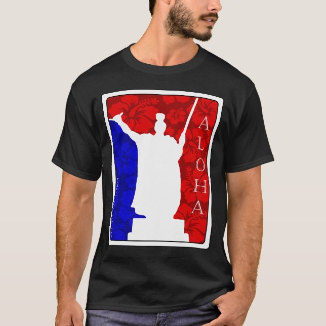 Aloha Spirit King Kamehameha Floral by HNAD T-Shirt (Front)