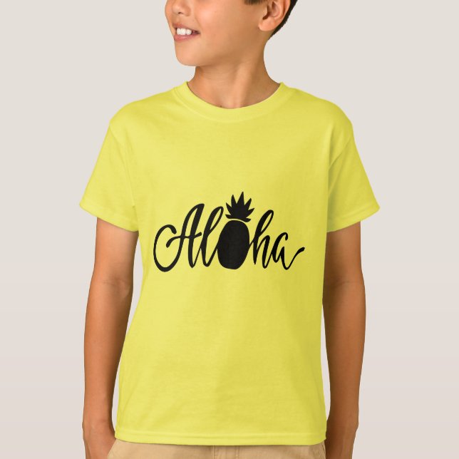 Aloha Summer Pineapple T-Shirt (Front)
