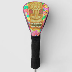 Aloha Summer Tiki Head Golf Head Cover