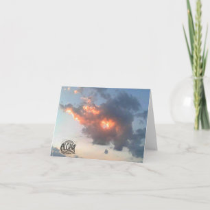 Aloha Sunset Blank Greeting Card