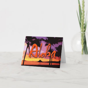 Aloha Sunset Notecard