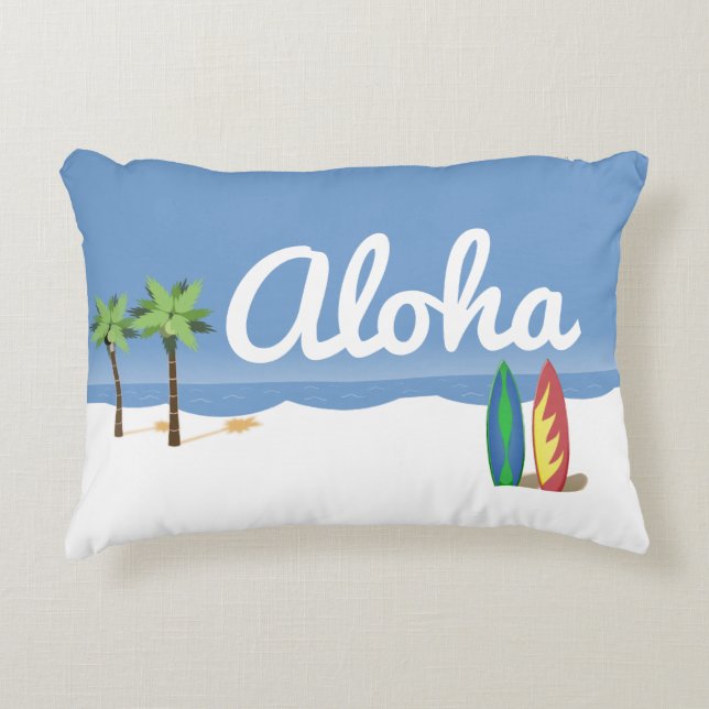 Aloha Surf Decorative Cushion (Front)