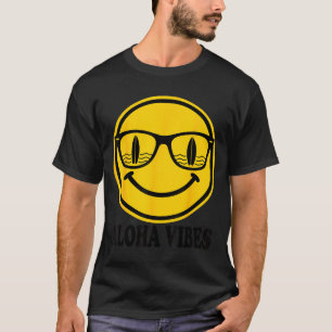Aloha surf smile sunglasses surfboard reflection T-Shirt