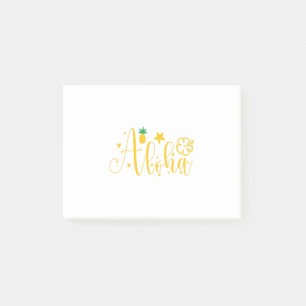 Aloha -Surfer- Palms -Tropical- Retro-Beach-Funny Post-it Notes