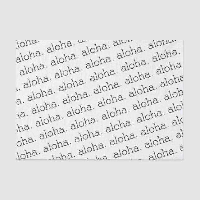 Aloha Tissue Paper (Front)