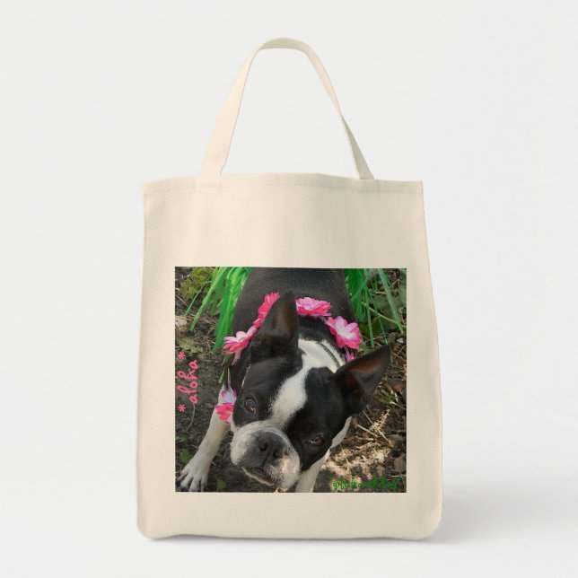 *aloha toot* environmentally friendly grocery tote bag (Front)