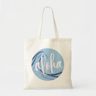 Aloha Tote Bag Kai Ocean Lt Blue (blank back)