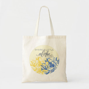 Aloha Tote Bag Share a Little Aloha (blank back)